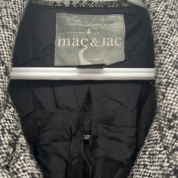Mac  & Jac Tweed Salt & Pepper Coat | Women’s Size 8 - Picture 7 of 7